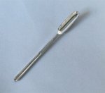A RARE OLD SHEFFIELD PLATE SILVER MARROW SPOON, CIRCA 1780. - Click to enlarge and for full details.