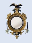 AN IMPORTANT REGENCY PERIOD CONVEX GIRANDOLE MIRROR - Click to enlarge and for full details.