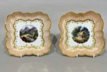 A PAIR OF BARR  FLIGHT & BARR WORCESTER DESSERT DISHES, CIRCA 1810-13. - Click to enlarge and for full details.