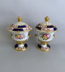 ​A PAIR OF CHAMBERLAIN WORCESTER SAUCE TUREENS & COVERS, CIRCA 1825 - Click to enlarge and for full details.