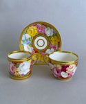​A COALPORT PORCELAIN TRIO CIRCA 1810. - Click to enlarge and for full details.