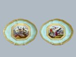 A PAIR OF DERBY DESSERT DISHES CIRCA 1815 - Click to enlarge and for full details.