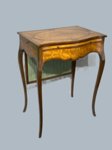 ​A VERY FINE HEPPLEWHITE SATINWOOD & ROSEWOOD  WRITING TABLE. GEORGE III, CIRCA 1780 - Click to enlarge and for full details.