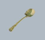 A William IV silver gilt ice cream serving spade. By William Eaton, London, 1835. - Click to enlarge and for full details.