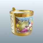 A GOOD DERBY PORCELAIN COFFEE CAN, CIRCA 1800 - Click to enlarge and for full details.