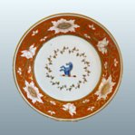 CHAMBERLAINS WORCESTER PORCELAIN DESSERT PLATE, CIRCA 1815 - Click to enlarge and for full details.