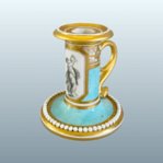 A Barr, Flight & Barr, Worcester Porcelain Chamberstick Circa 1804�1813 - Click to enlarge and for full details.