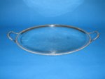 Old Sheffield Plate Oval Tray - Click to enlarge and for full details.