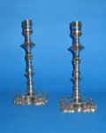 Pair of 18th Century candlesticks - Click to enlarge and for full details.