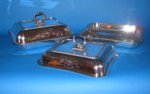 Pair of early Old Sheffield Plate entree dishes - Click to enlarge and for full details.