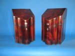 Pair of late 18th Century Georgian Mahogany knife boxes - Click to enlarge and for full details.