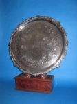Large Regency Old Sheffield Silver Salver, circa 1825 - Click to enlarge and for full details.