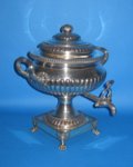 Regency Old Sheffield Plate Silver Tea Urn circa 1825 - Click to enlarge and for full details.