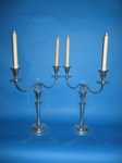 Pair of Old Sheffield Plate Silver Candelabra, circa 1790 - Click to enlarge and for full details.