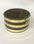 A shallow mahogany & brass bound bucket, circa 1800 - Click to enlarge and for full details.