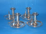 Set of four Mathew Boulton chambersticks,circa 1800 - Click to enlarge and for full details.